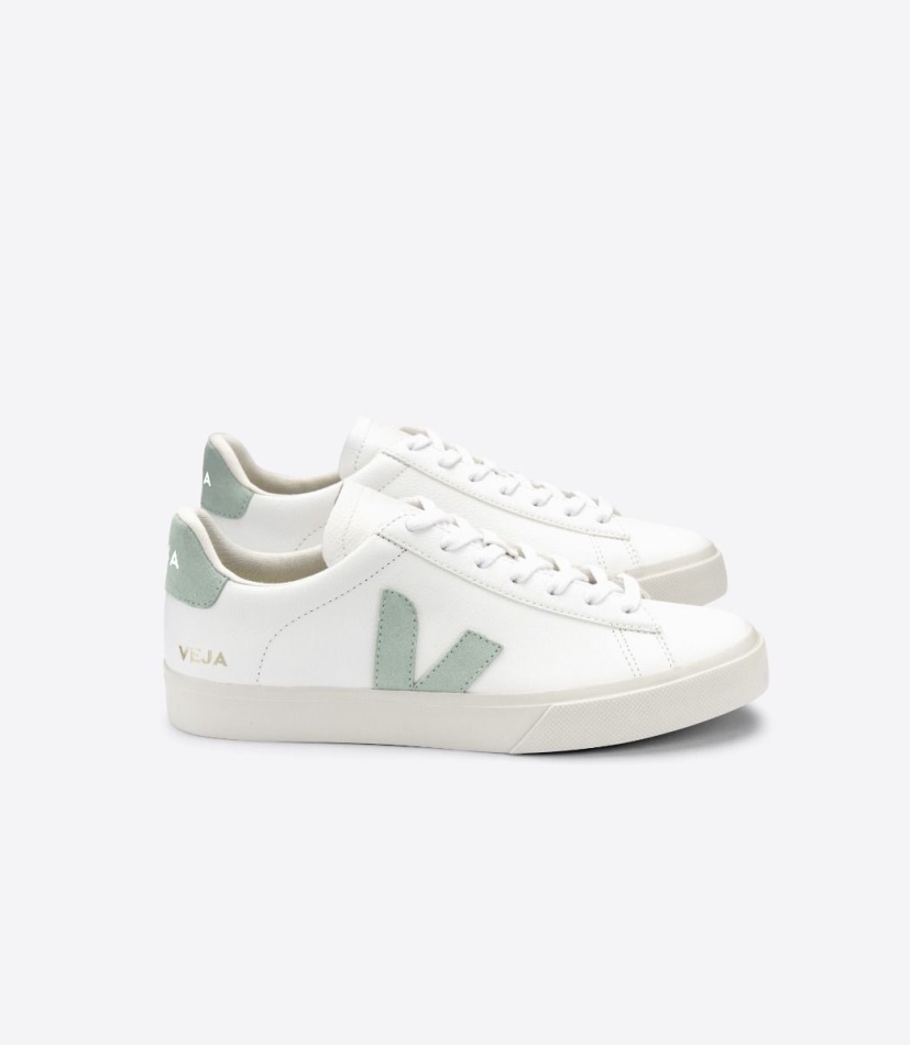 Veja Campo Chromefree Leather White Matcha