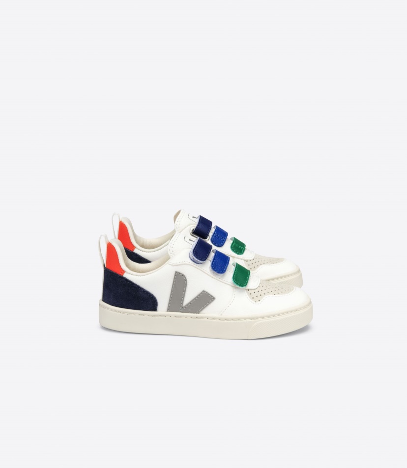 Veja V-10 Chromefree Leather White Multico