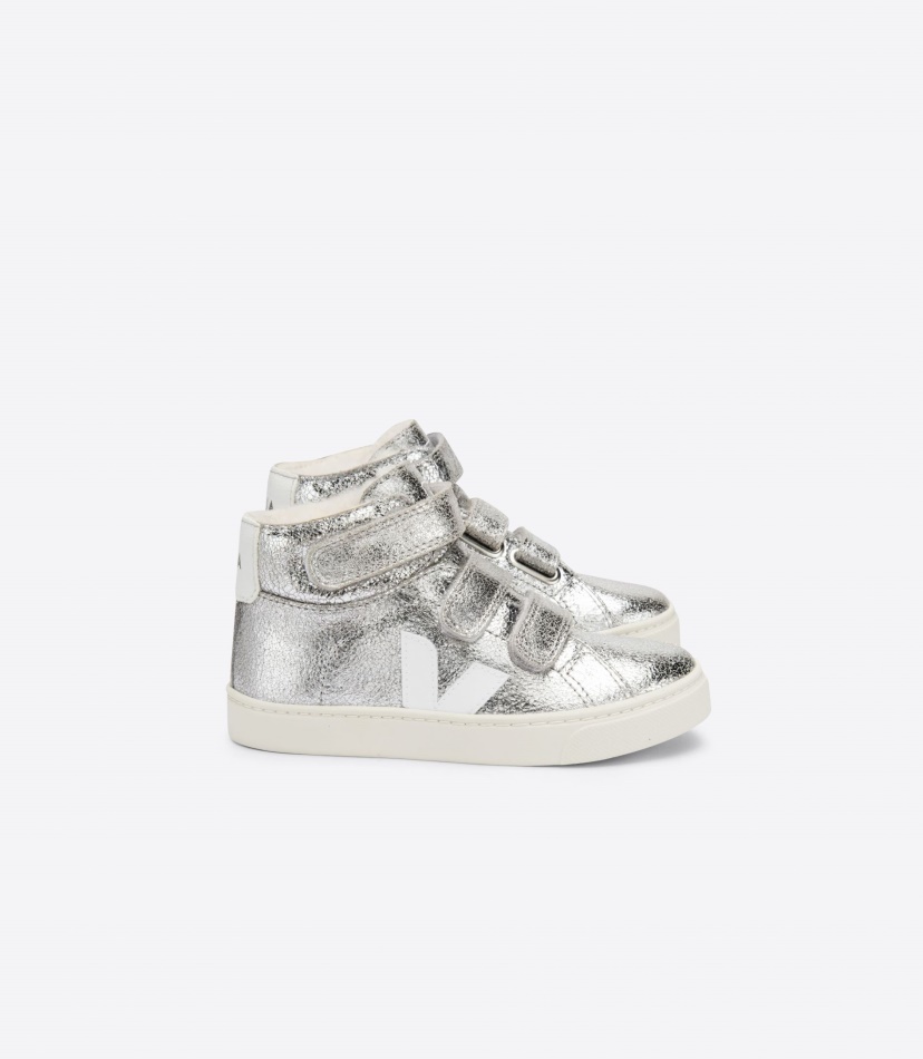 Veja Esplar Mid Fured Suede Silver White