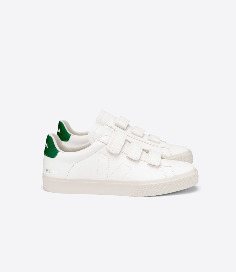 Veja Recife Chromefree Leather White Emeraude
