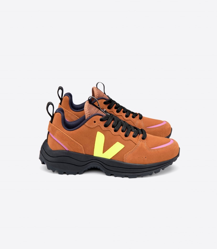 Veja Venturi Suede Tuile Jaune Fluo Black Sole