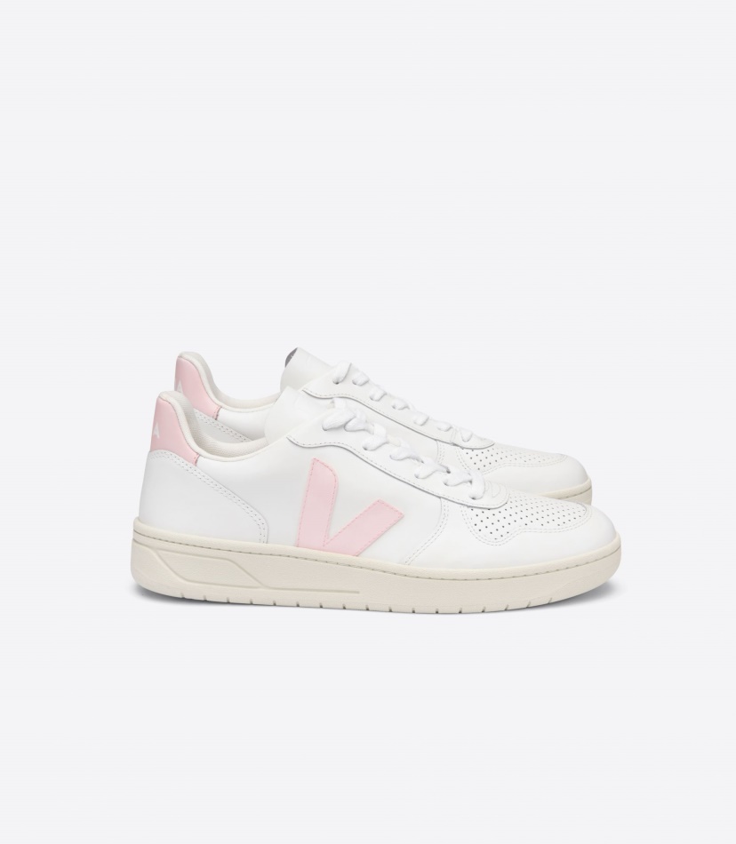 Veja V-10 Leather White Petale