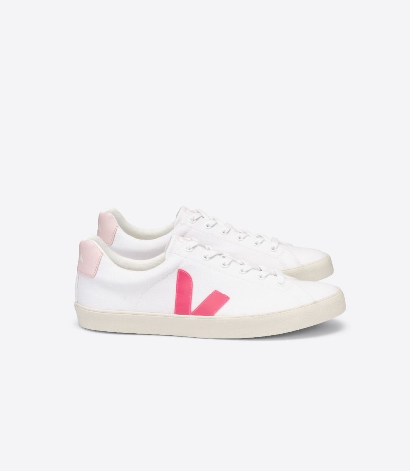 Veja Esplar Se Canvas White Rose-Fluo Petale
