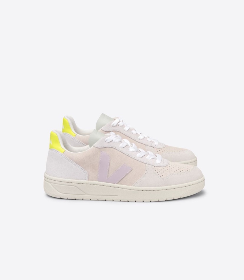 Veja V-10 Suede Multico Sable Parme